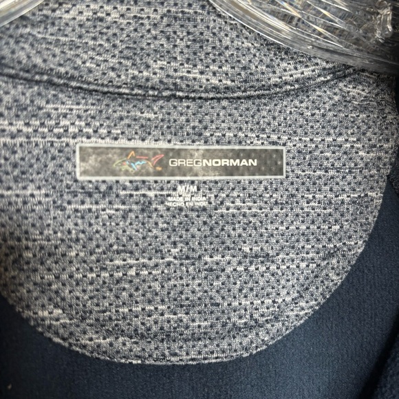 Greg Norman Men’s Medium Blue Quarter Zip Pullover - Picture 8 of 8